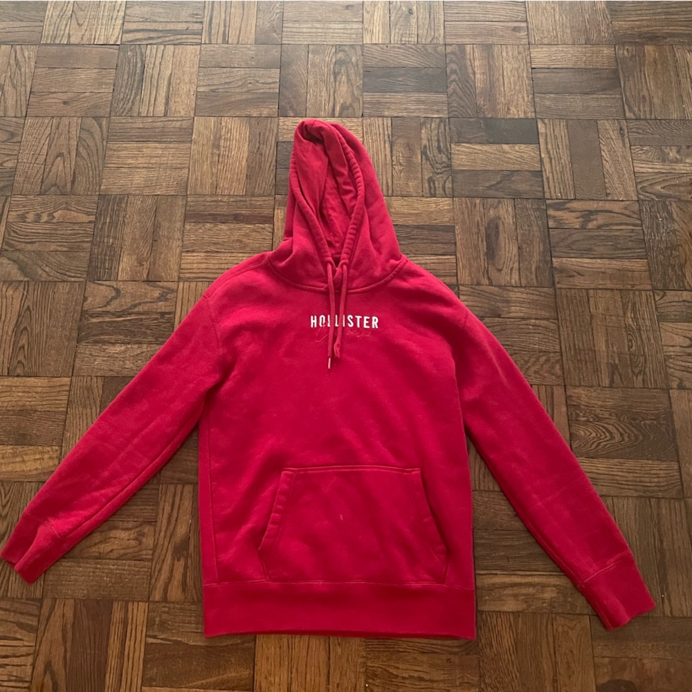 Vintage red hollister pullover hoodie